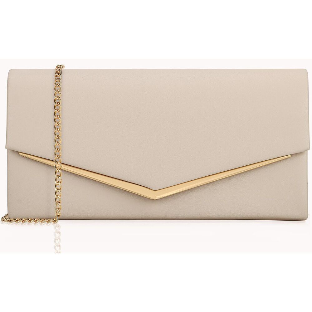 9380 ’s Evening Handbag Vegan Leather Envelope Clutch Classic Elegant Purse